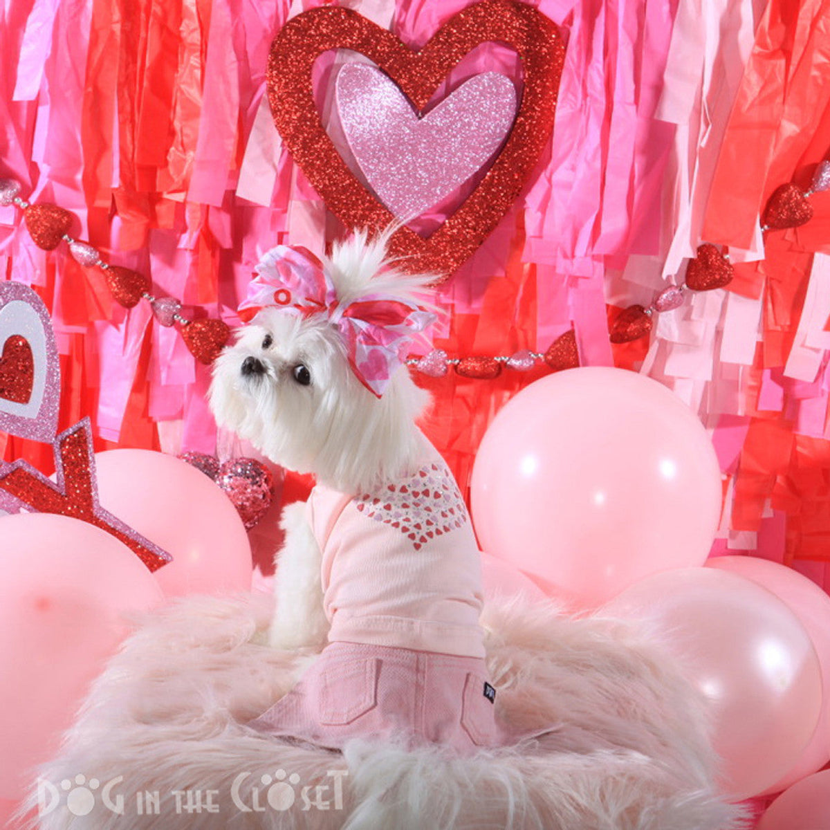 Pink Jane Denim Dog Skirt
