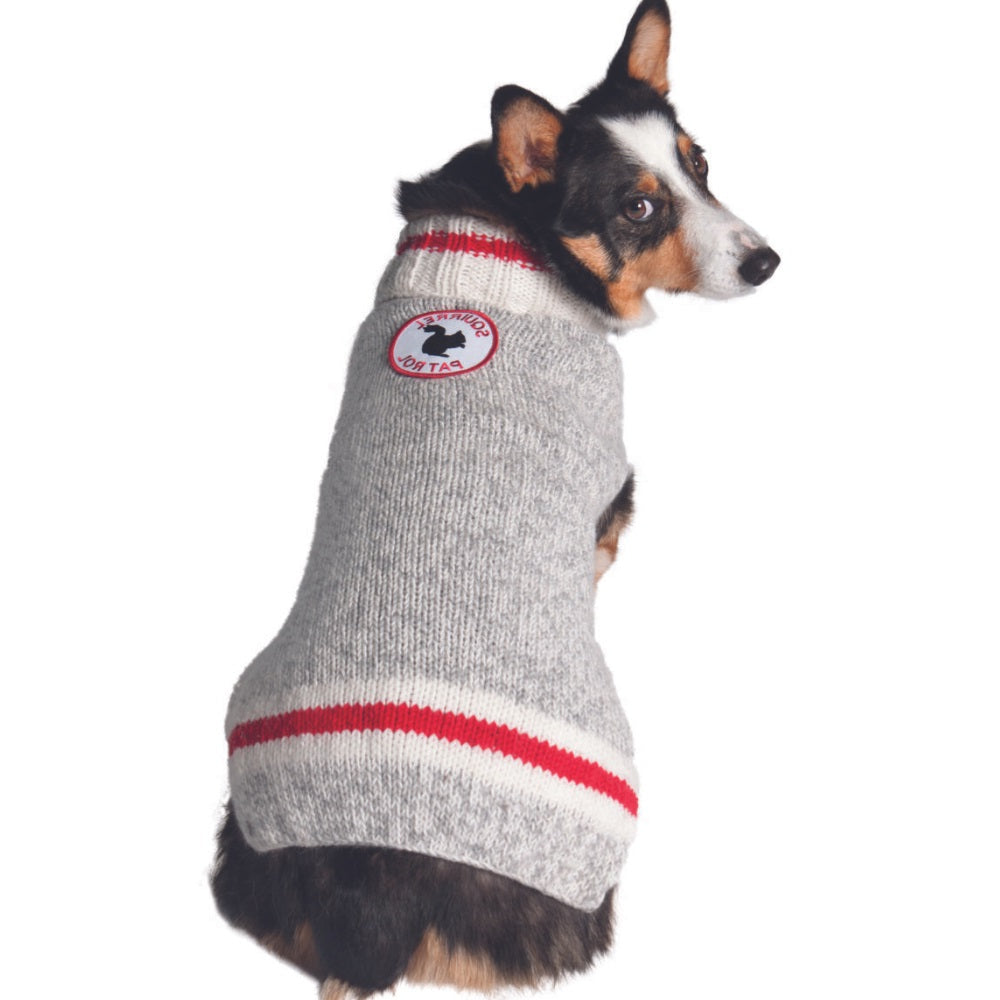 Chilly Dog Squirrel Patrol Wool Dog Sweater