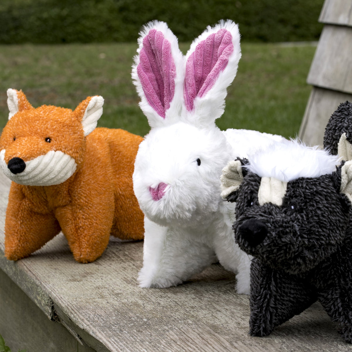 SquooshieTM Fox Plush Dog Toy