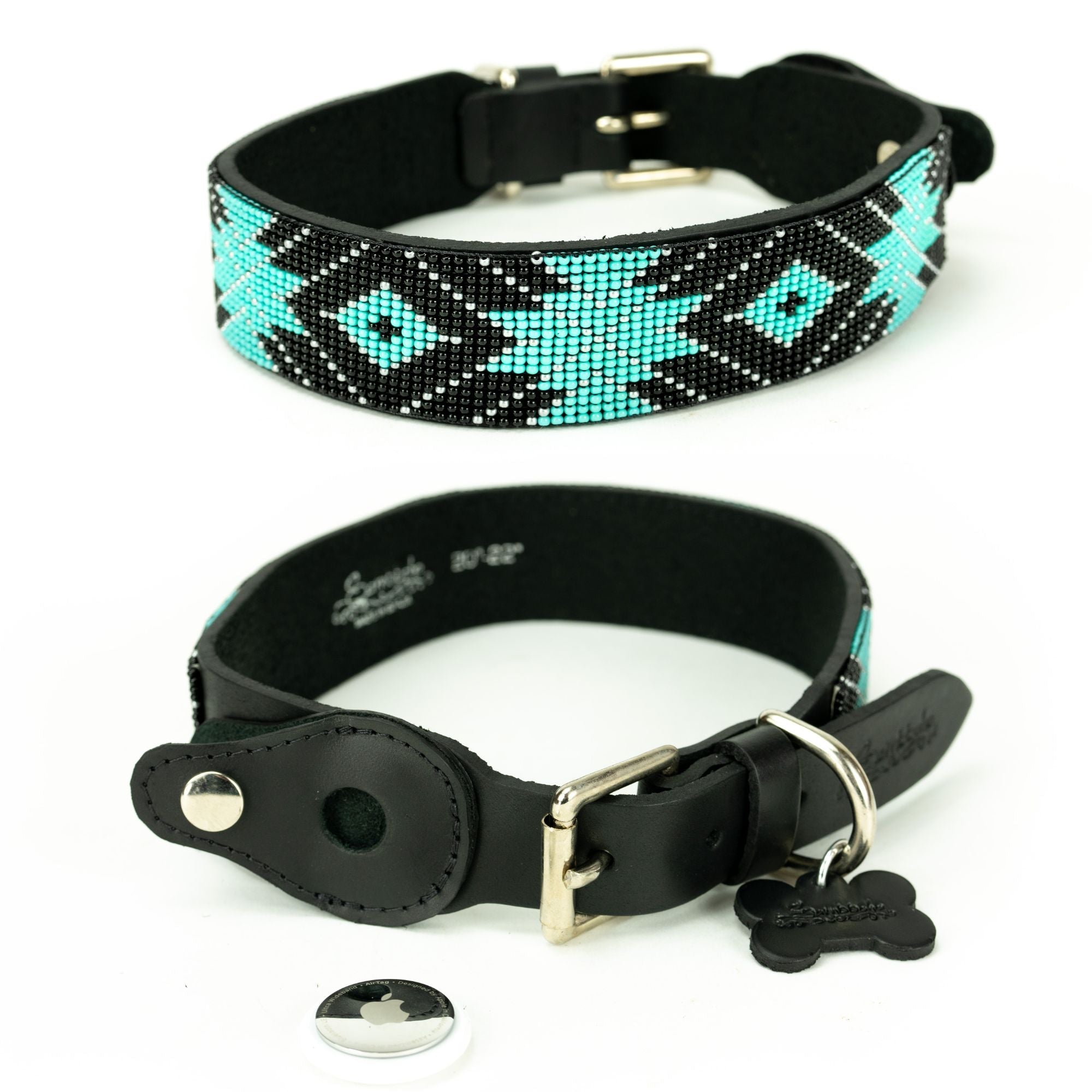 Saint Barth Sambboho dog collar (with AirTag holder)