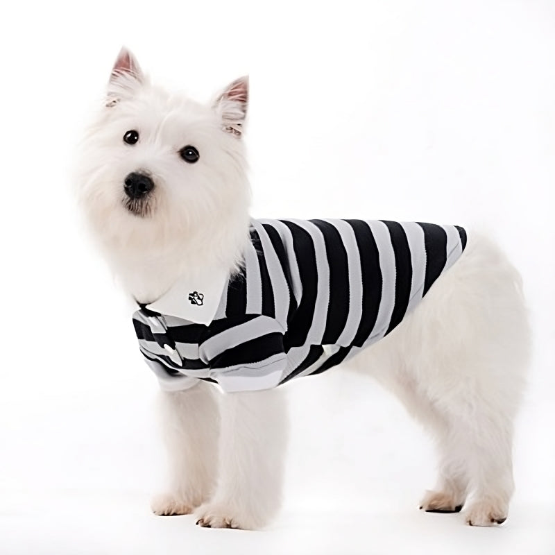 DOGO Stripe Polo Dog Shirt