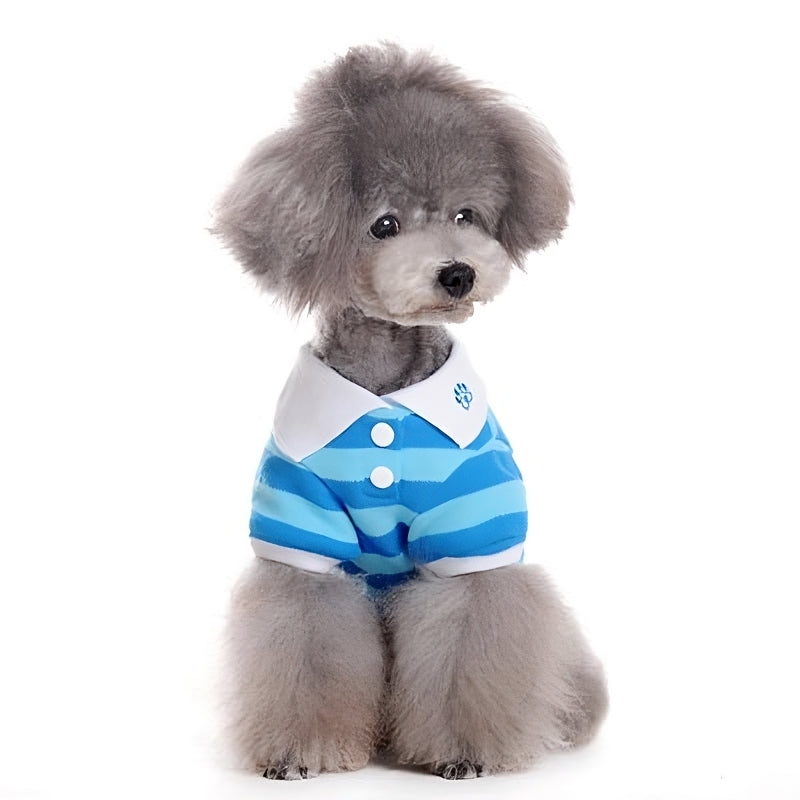 DOGO Stripe Polo Dog Shirt