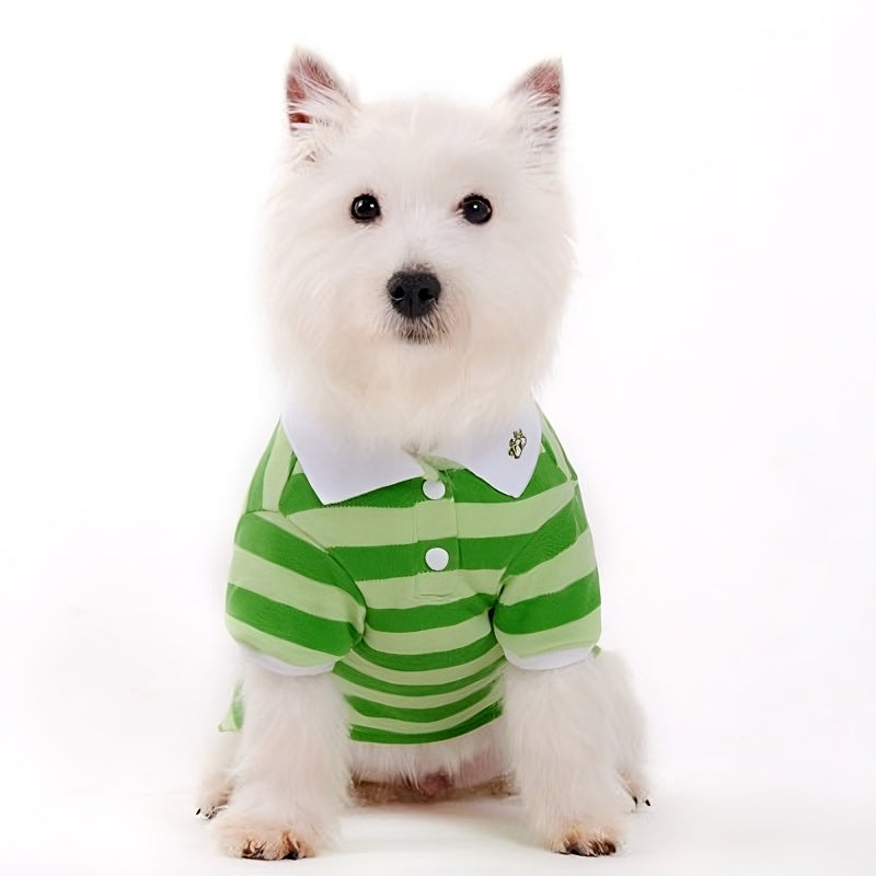 DOGO Stripe Polo Dog Shirt