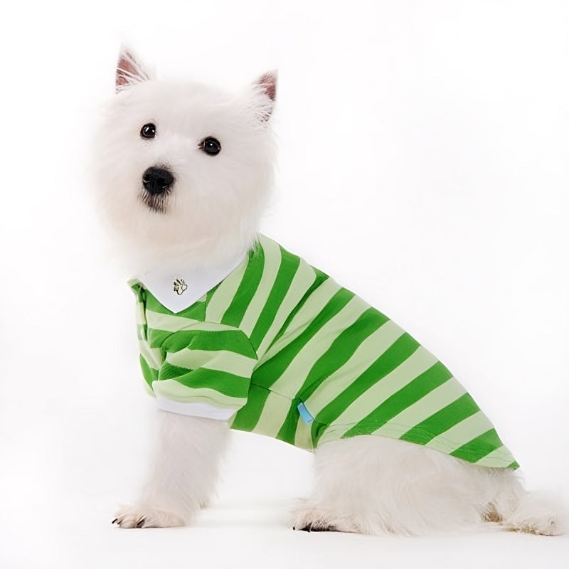 DOGO Stripe Polo Dog Shirt