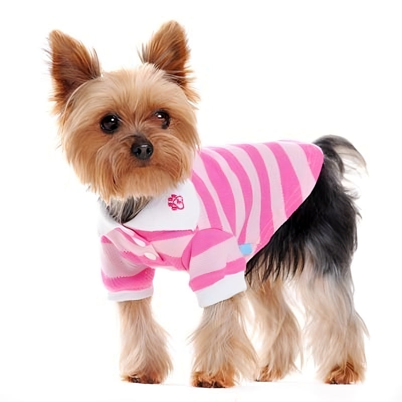 DOGO Stripe Polo Dog Shirt