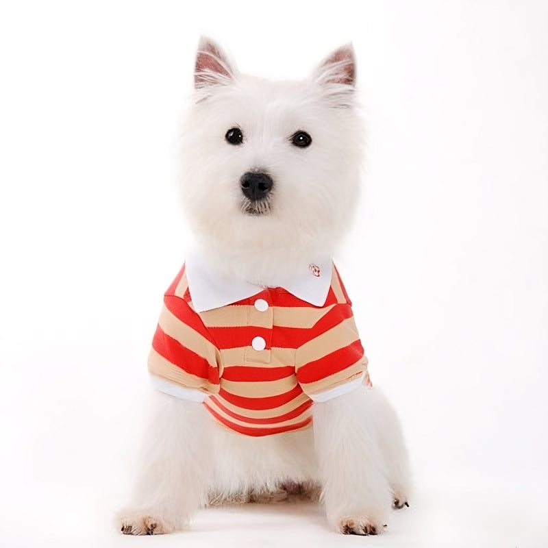 DOGO Stripe Polo Dog Shirt