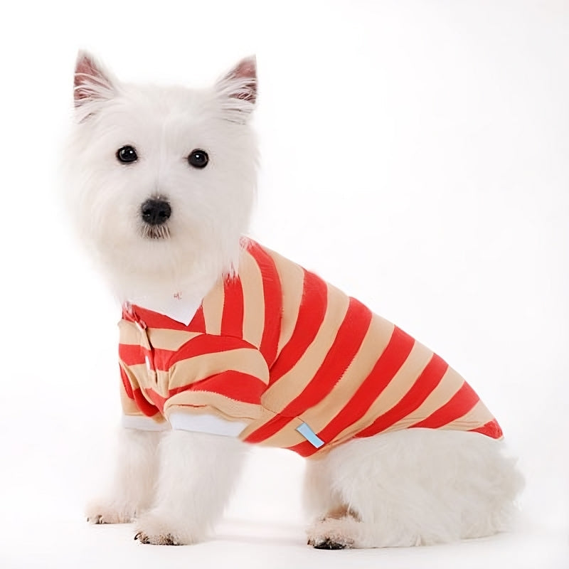 DOGO Stripe Polo Dog Shirt