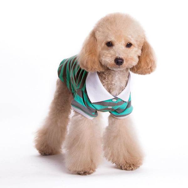 DOGO Stripe Polo Dog Shirt
