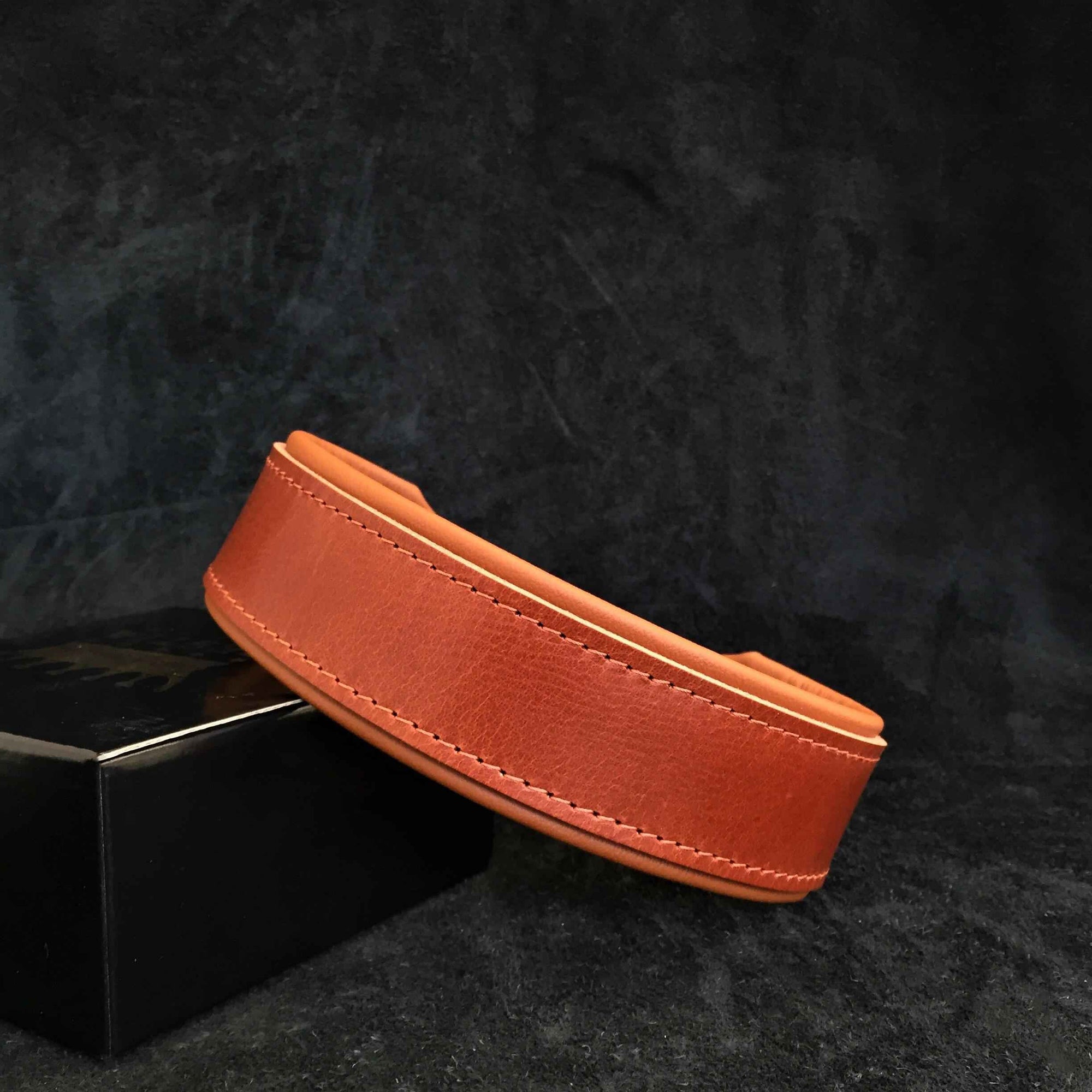 Bestia Stylish 2-Inch Wide Leather Dog Collar