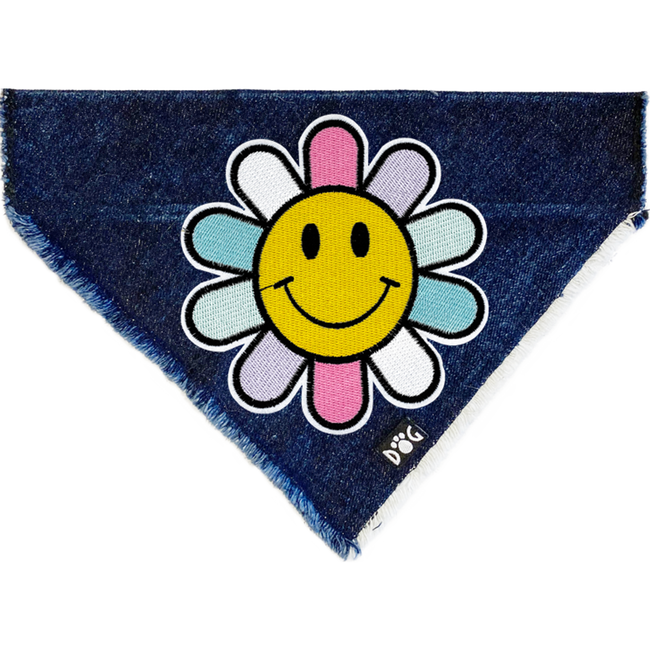 Sunshine Flower Denim Bandana