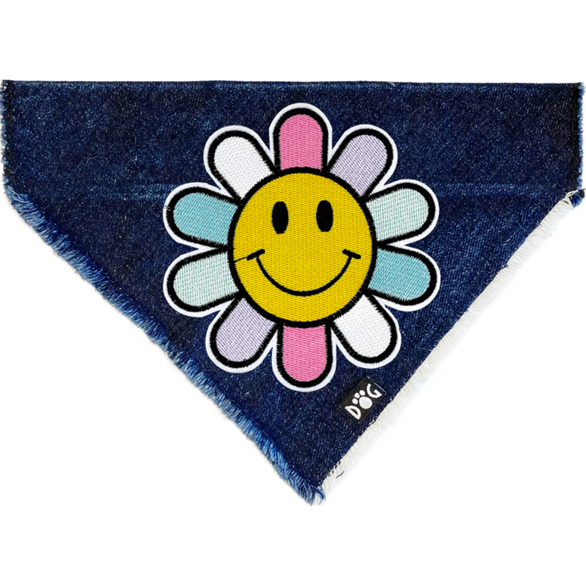Sunshine Flower Denim Bandana