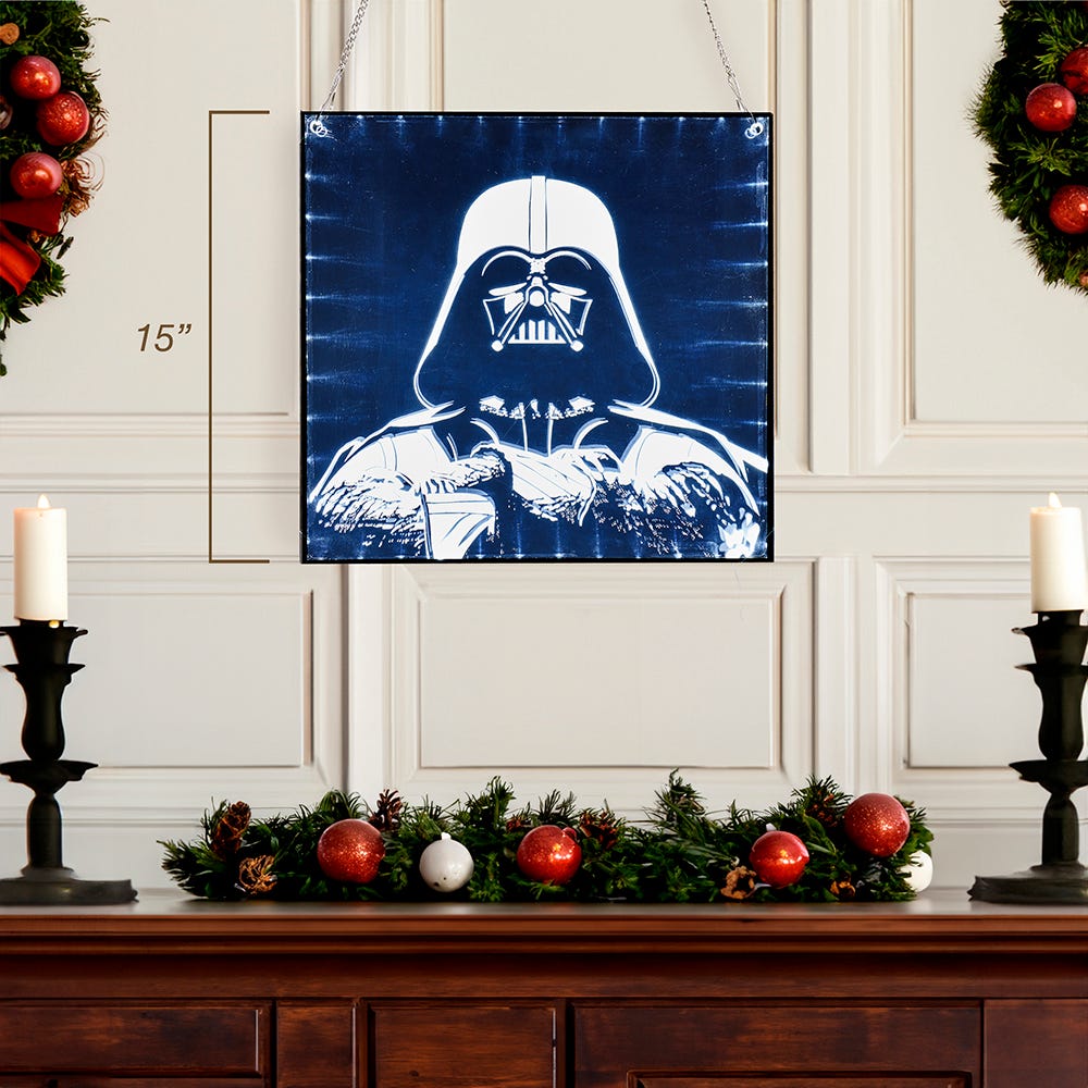 Kurt Adler 15-Inch Darth Vader LED Light-Up Wall decor