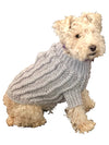 Irish Isle Handknit, Mockneck, Silver