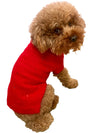 Super Glam Rhinestone Turtleneck, Red