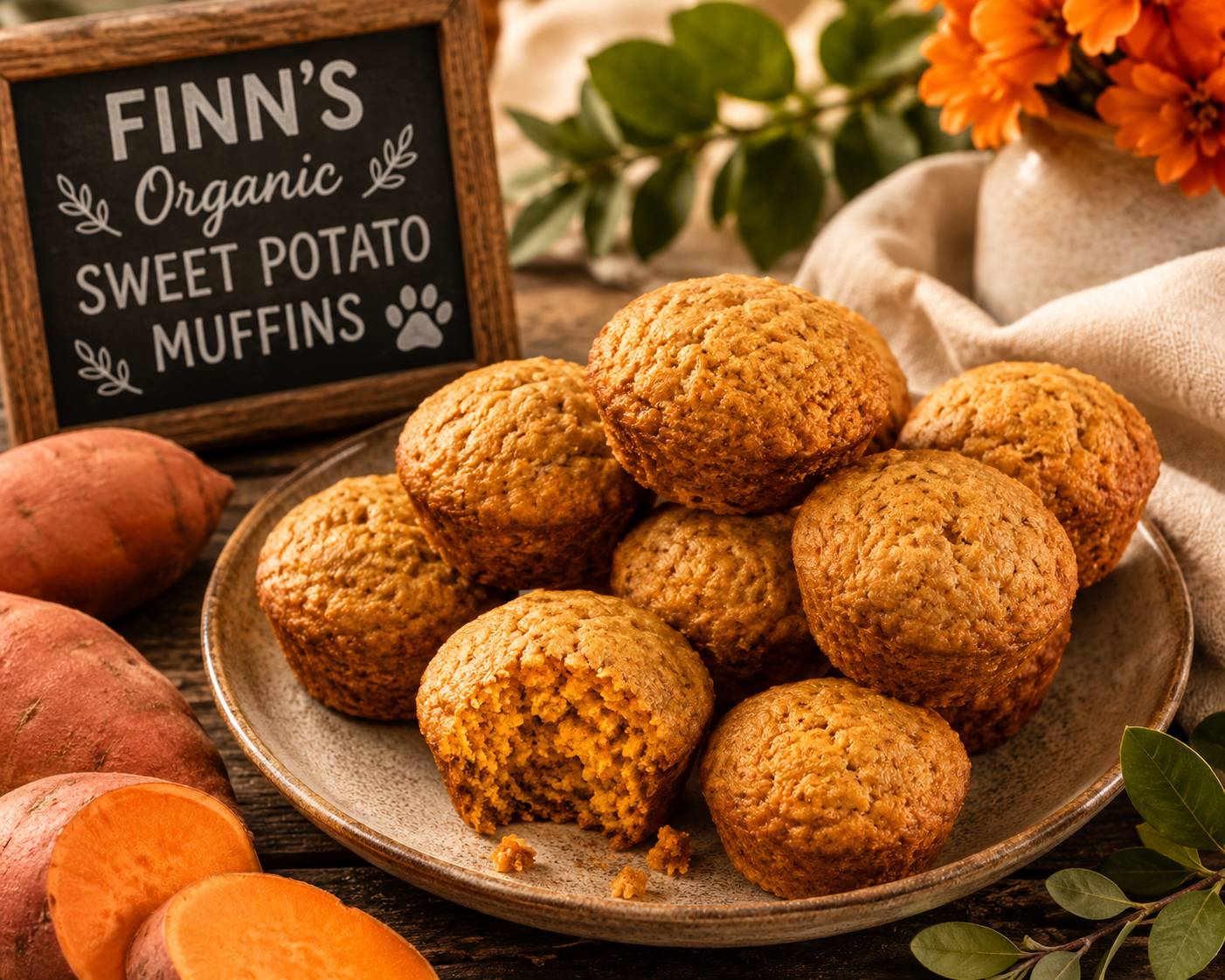 PAWsitively Organic Sweet Potato Muffin Dog Treats