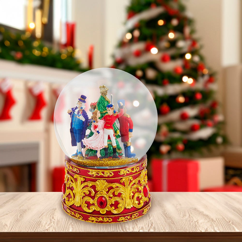 Kurt Adler 120MM Musical Lighted Nutcracker Water Globe