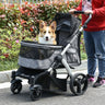 Travel Pet Stroller with Adjustable Handlebar
