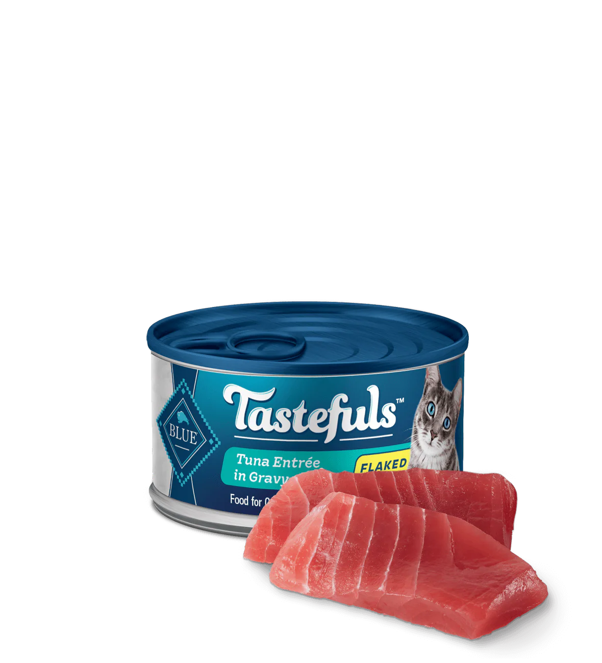 Blue Buffalo Tastefuls Adult Flaked Tuna in Gravy Entree Wet Cat Cans