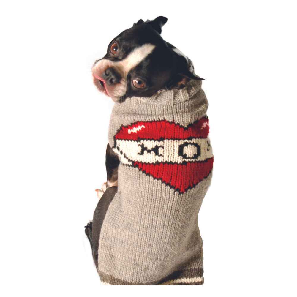 Chilly Dog Tattooed Mom Knit Wool Dog Sweater