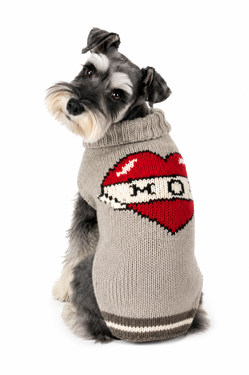 Chilly Dog Tattooed Mom Knit Wool Dog Sweater