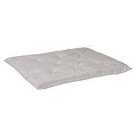 Bowsers Taupe Herringbone Tufted Dog Crate Cushion - Washable Crate and Lounge Comfort
