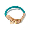 Teal Up-Cycled Rope Cat & Dog Collar