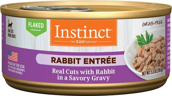 Instinct Flaked Rabbit Wet Cat Food (5.5oz)