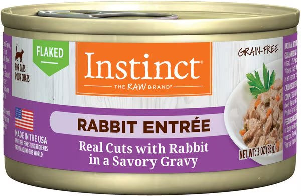 Instinct Flaked Rabbit Wet Cat Food (3oz)