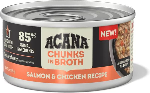 Acana Cat Grain Free Chunk Salmon & Chicken Wet Food (3oz)