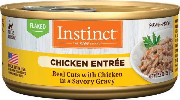 Instinct Flaked Chicken Wet Cat Food (5.5oz)