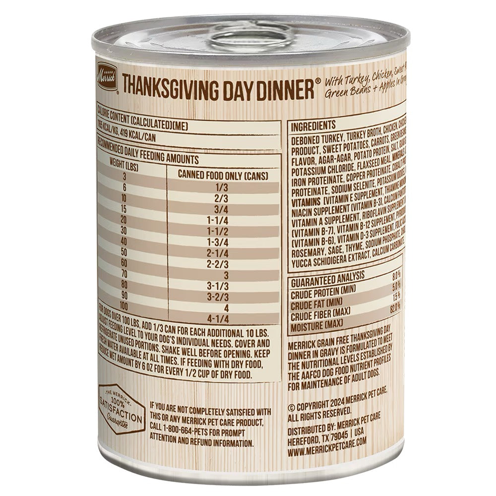 Merrick Wet Dog Grain Free Thanksgiving Dinner 12.7oz