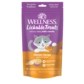 Wellness Grain Free Lickable Cat Chicken Treat 2.5oz