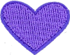 Tiny Purple Heart - Patch