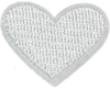 Tiny White Heart  - Patch