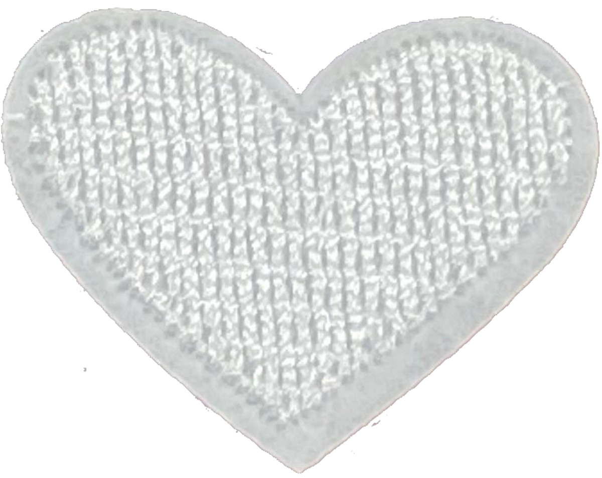 Tiny White Heart - Patch