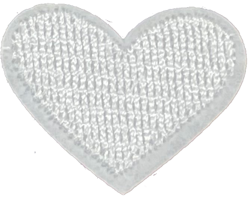 Tiny White Heart - Patch