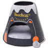 Touchcat ® Molten Lava Triangular Frashion Designer Pet Kitty Cat Bed House Lounge Lounger w/ Hanging Teaser Toy