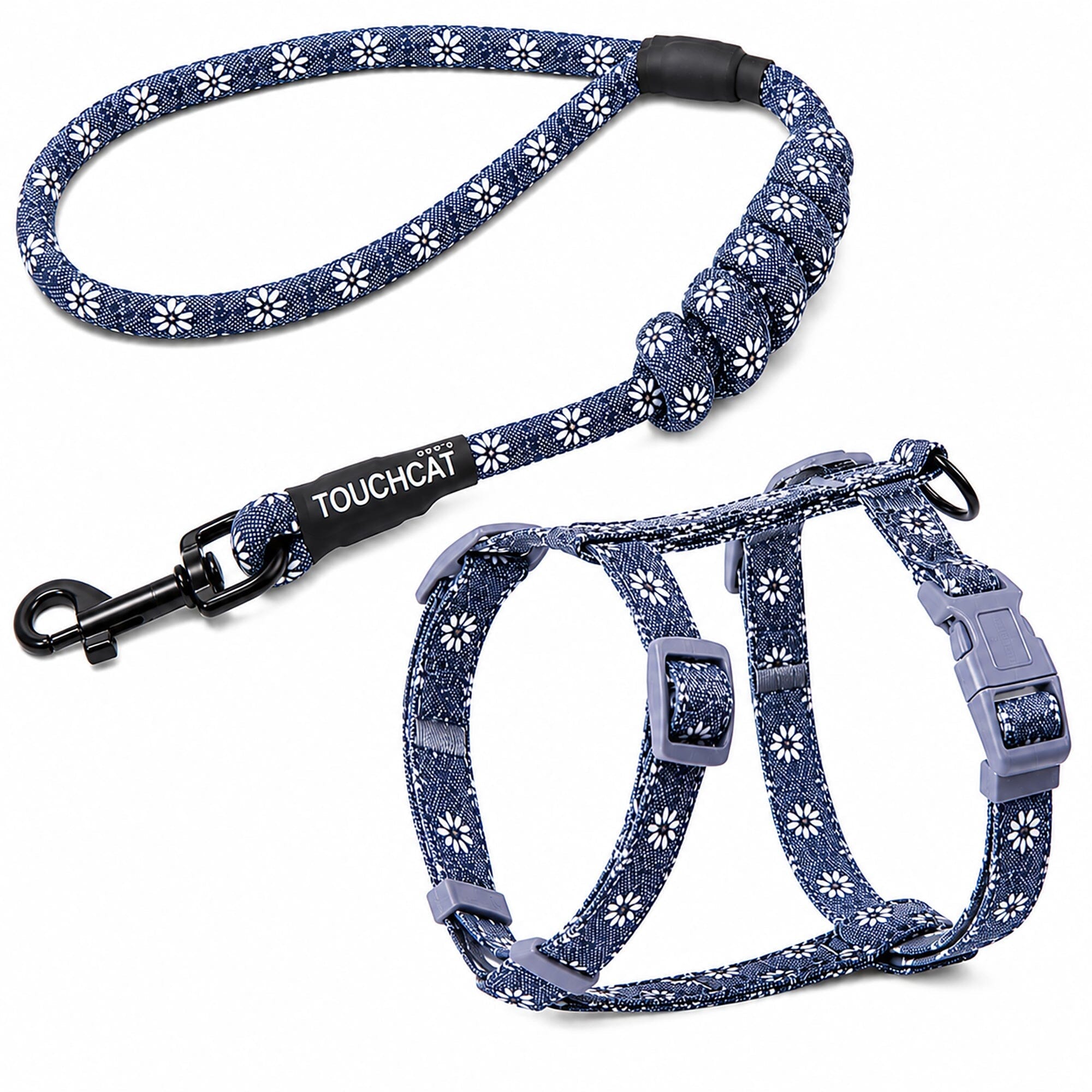 Touchcat Radi-Claw Durable Cable Cat Harness and Leash Combo | HT Animal Supply