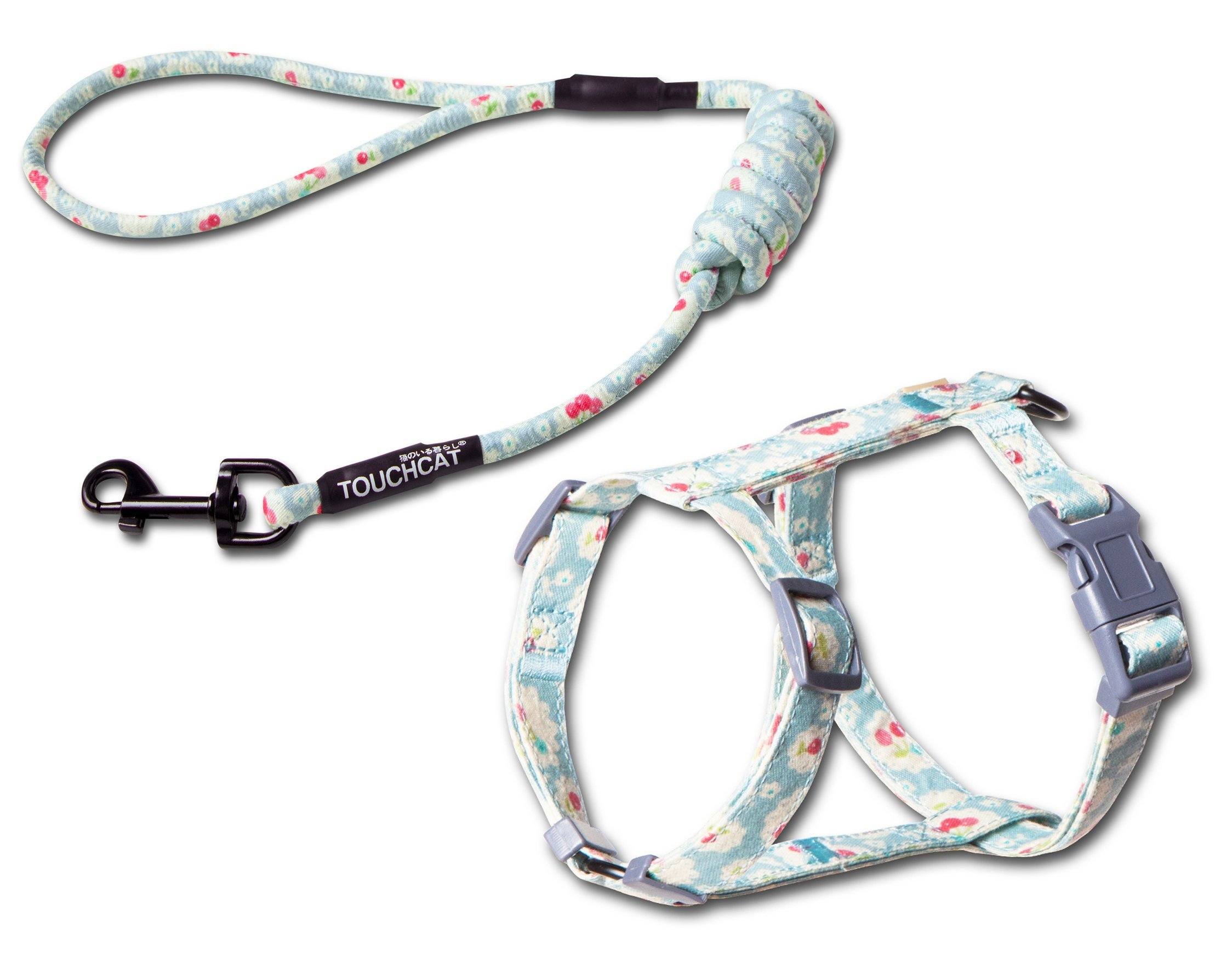 Touchcat Radi-Claw Durable Cable Cat Harness and Leash Combo