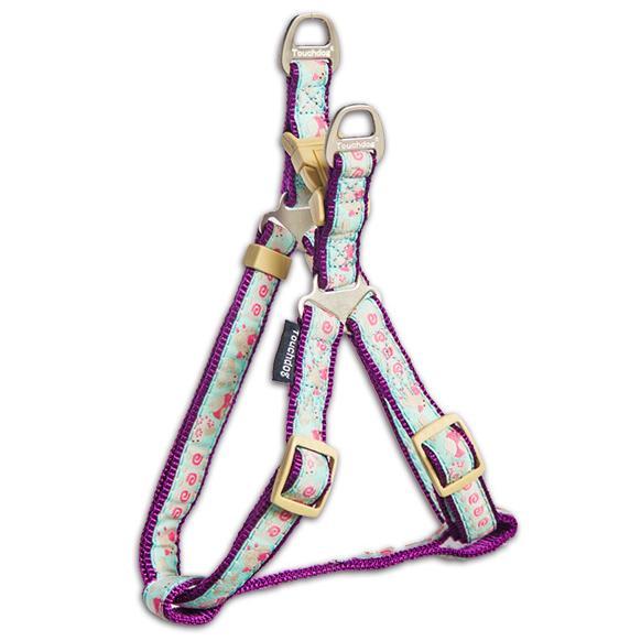 Touchdog Avery Patterned Tough Stitched Dog Harness and Leash