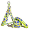 Touchdog Chain Printed Tough Stitched Dog Harness and Leash