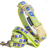 Touchdog Chain Printed Tough Stitched Embroidered Collar and Leash