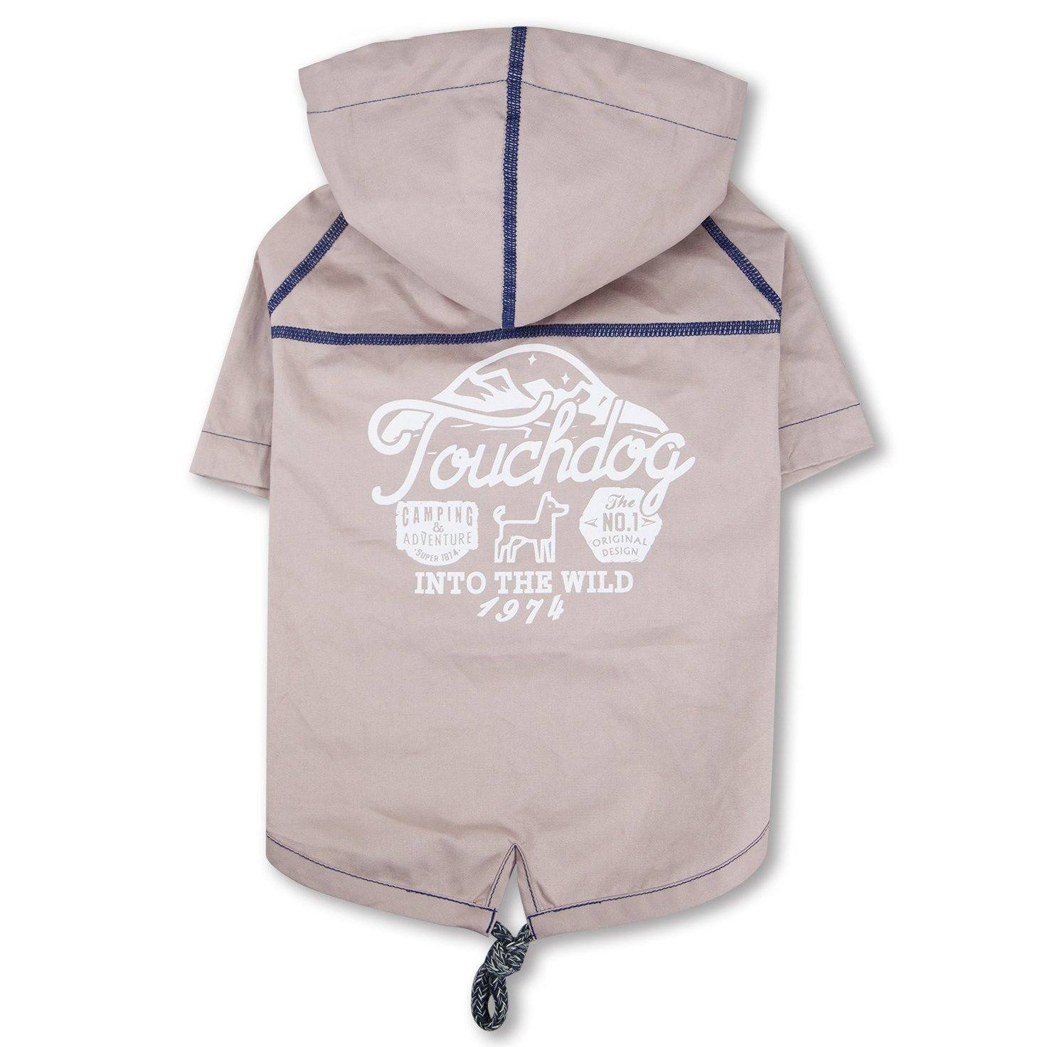 Touchdog Cloudburst Reversible Fashion Waterproof Dog Raincoat