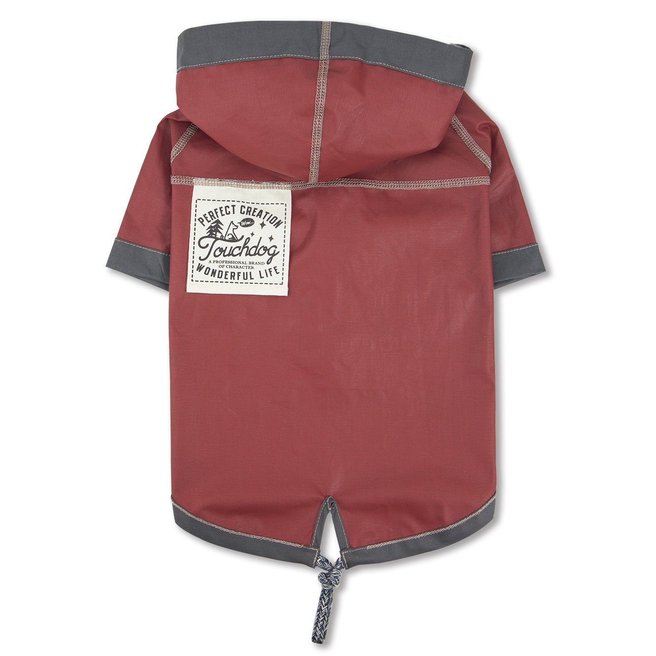Touchdog Cloudburst Reversible Fashion Waterproof Dog Raincoat