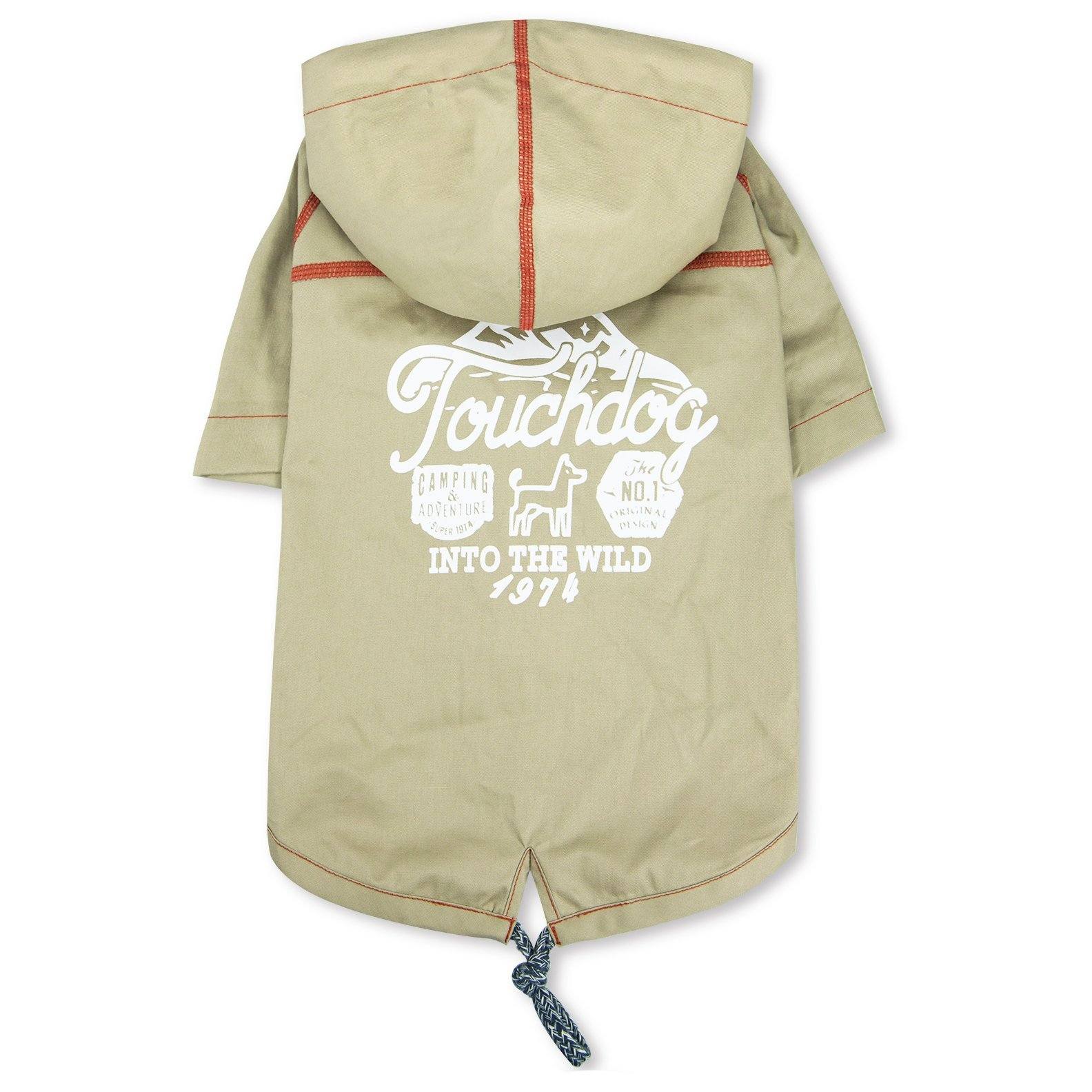 Touchdog Cloudburst Reversible Fashion Waterproof Dog Raincoat