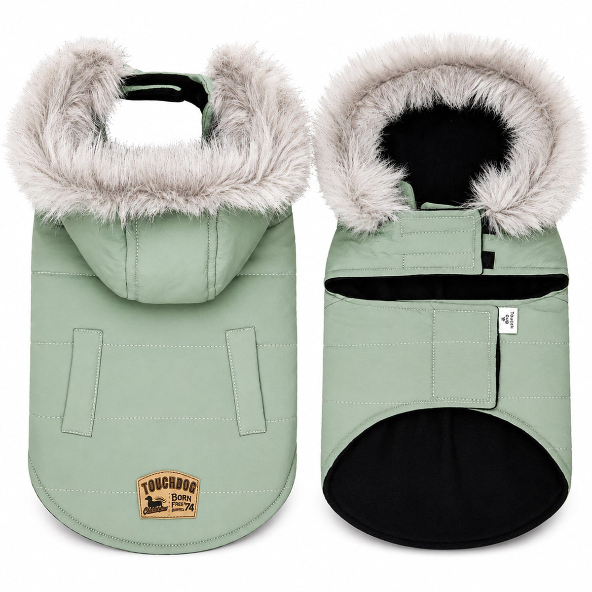 Touchdog Eskimo-Swag Duck-Down Insulated Winter Dog Coat Parka | HT Animal Supply