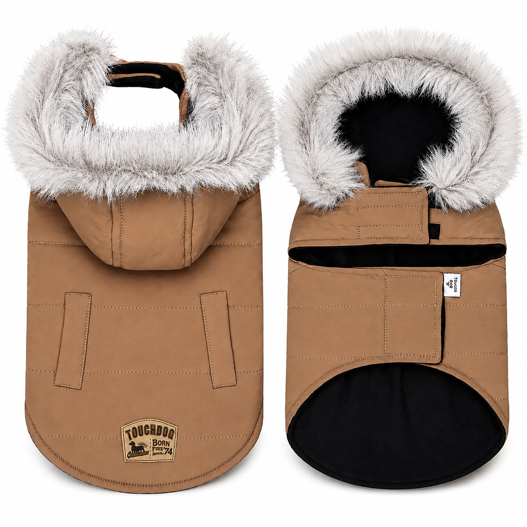 Touchdog Eskimo-Swag Duck-Down Insulated Winter Dog Coat Parka | HT Animal Supply