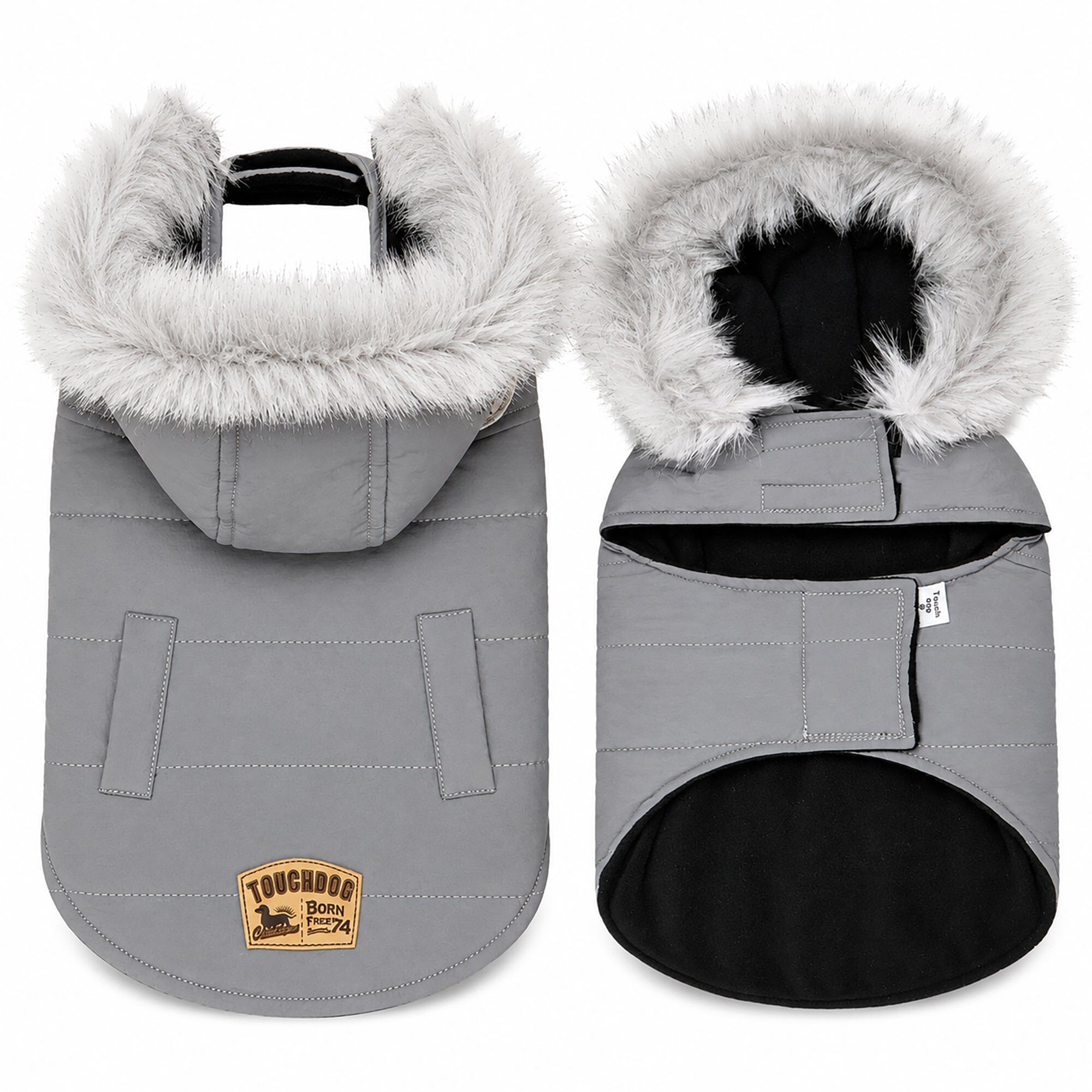Touchdog Eskimo-Swag Duck-Down Insulated Winter Dog Coat Parka | HT Animal Supply