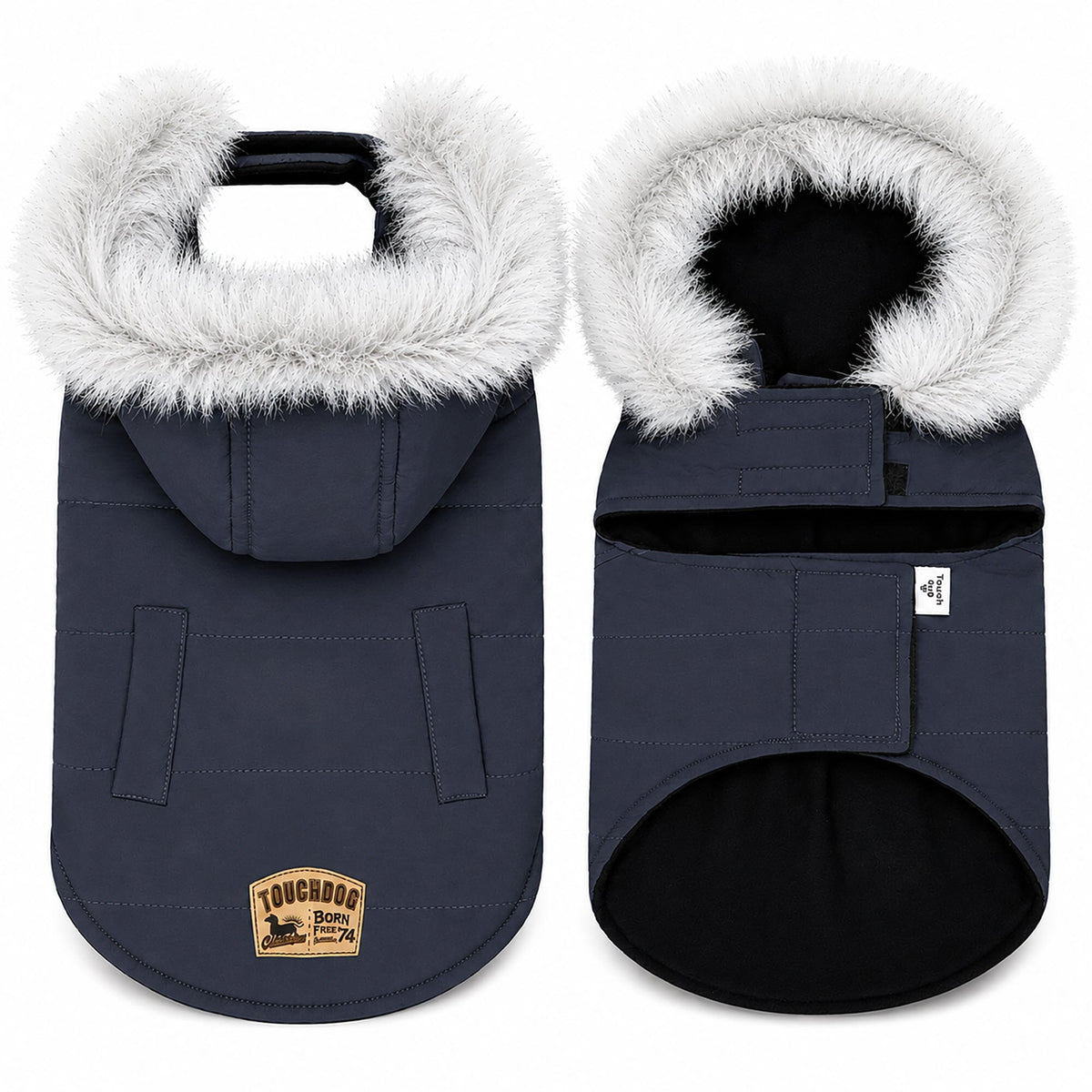 Touchdog Eskimo-Swag Duck-Down Insulated Winter Dog Coat Parka | HT Animal Supply