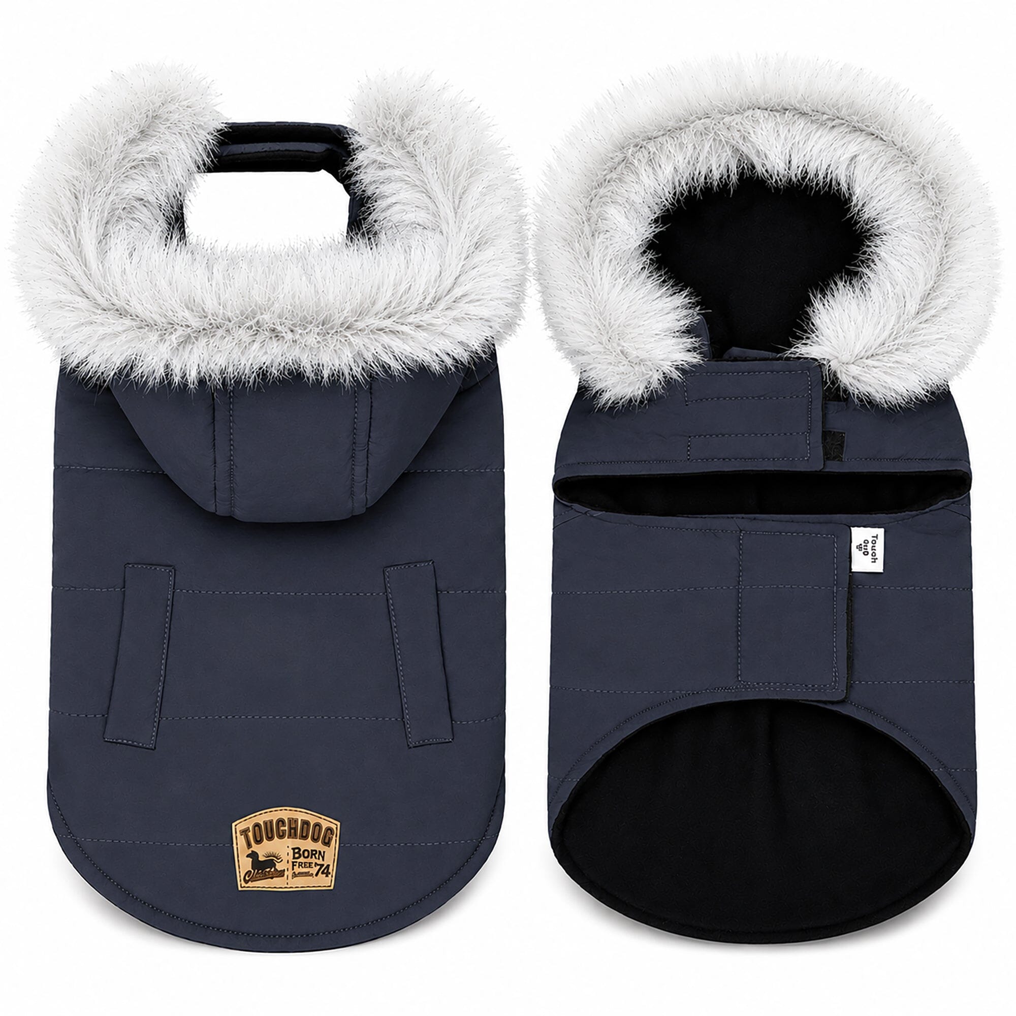 Touchdog Eskimo-Swag Duck-Down Insulated Winter Dog Coat Parka | HT Animal Supply